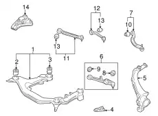 Подрамник 8D0399313BM VAG