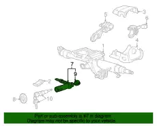 ЗАМОК ВАЛА РУЛЕВОГО КОЛЕСА С 4D0905851 VAG