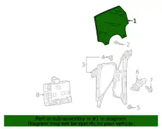 Стекло двери 4M8845206 VAG