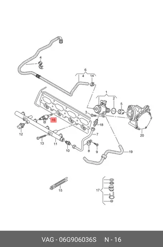 06G906036S ФОРСУНКА VAG