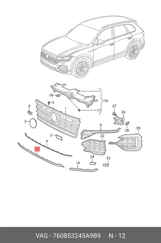 760853245A9B9 (8 гр.),MOLDING VAG