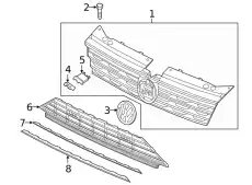 Молдинг, грунтованная 5NN853101BGRU VAG