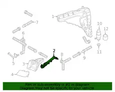 4M8955101 форсунка омывателя левая VAG