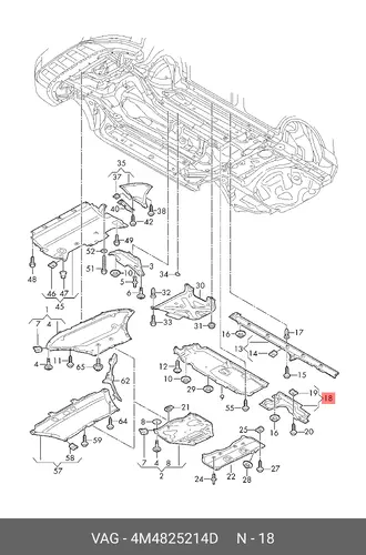 4M4825214D (8 гр.),LINING VAG