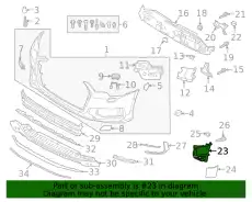 4K0121764B AIR DUCT VAG