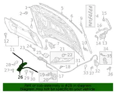Корпус кнопки отпирания 4K0823529B VAG