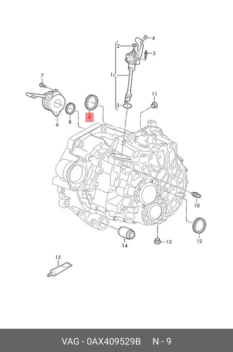 Манжетное уплотнение 0AX409529B VAG