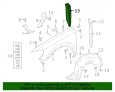 Шумоизоляция крыла 83A864235 VAG