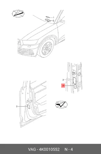 Табличка Гомологизация 4K0010552 VAG