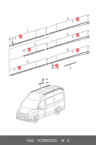 Уплотнительная шайба 7C0899203 VAG