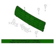 Решетка радиатора MITSUBISHI MR638723