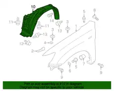 Подкрылок MITSUBISHI 5370C177