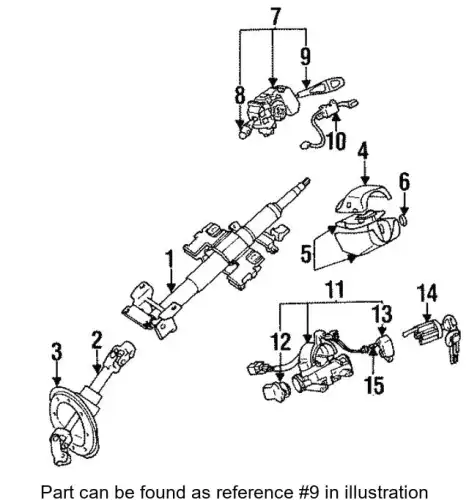 Переключатель подрулевой MITSUBISHI MB953678