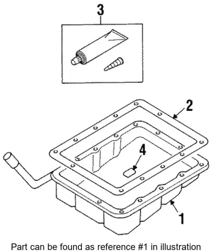 Поддон картера КПП MITSUBISHI MR232115