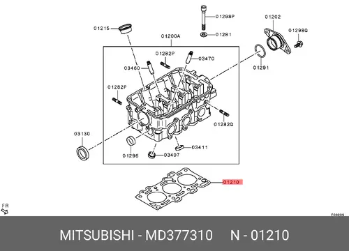 Прокладка ГБЦ MITSUBISHI MD377310