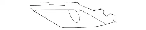MITSUBISHI МОЛДИНГ БАМПЕРА 6400H700