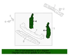 BRACKET, REINFORCEMENT 5215A412 MITSUBISHI