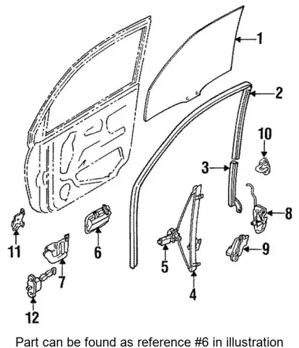 Ручка двери MITSUBISHI MB632702