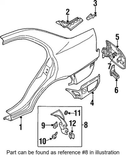 Подкрылок MITSUBISHI MR241361