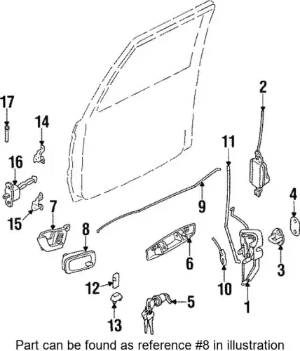 Ручка двери MITSUBISHI MB774543