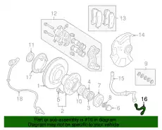  ТРУБКА ПЕРЕДНИХ ТОРМОЗОВ ЛЕВАЯ MR289680 MITSUBISHI