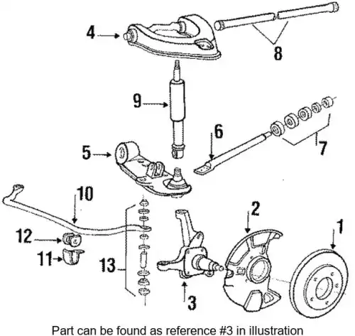 Кулак поворотный MITSUBISHI MB430044