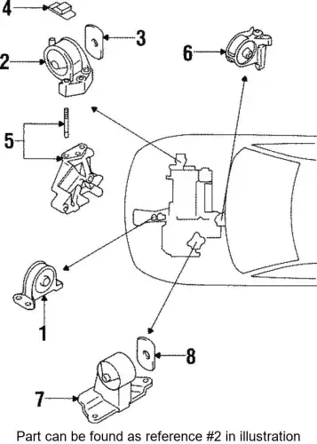 ОПОРА ДВИГАТЕЛЯ F38 MR244457 MITSUBISHI
