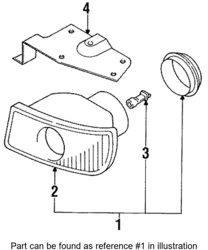 Фара противотуманная MITSUBISHI MB698927