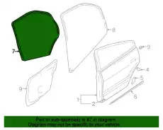 Уплотнитель двери MITSUBISHI MR599970