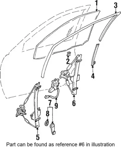 MR200309 WINDOW LIFTER MITSUBISHI