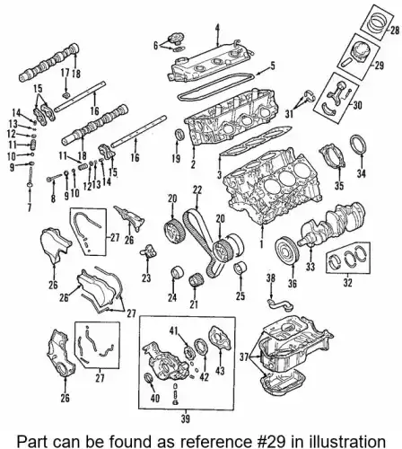 ПОРШЕНЬ ДВИГАТЕЛЯ В СБОРЕ MN183041 MITSUBISHI