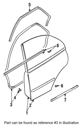 Ручка двери MITSUBISHI MR248424