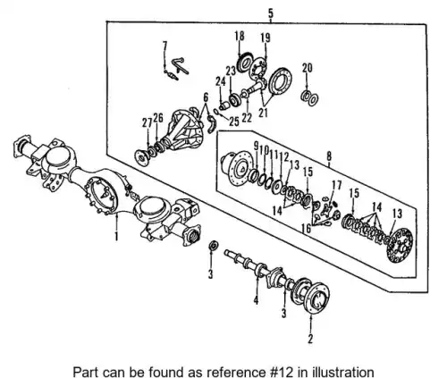  Шайба заднего дифференциала MB886328 MITSUBISHI