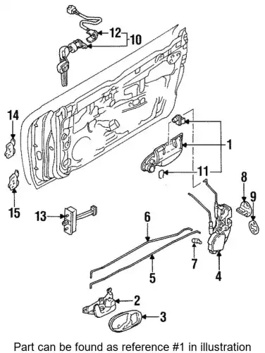 Ручка двери MITSUBISHI MB913152
