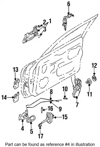 Ручка двери MITSUBISHI MR722280