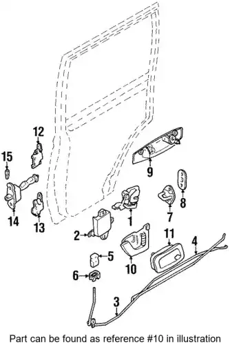 Ручка двери MITSUBISHI MB669170