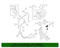 БОЛТ ГУР КРЕПЕЖНЫЙ, МЕТАЛЛ MD346710 MITSUBISHI
