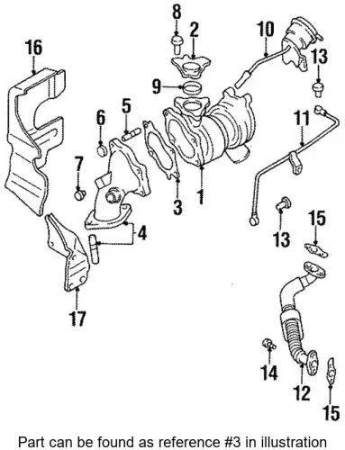 Прокладка коллектора MITSUBISHI MR188537