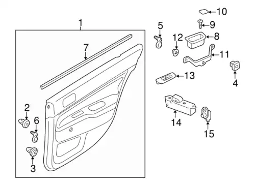 Ручка двери MITSUBISHI MR627149