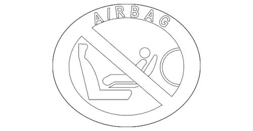 ETICHETTA-AIRBAG C2D48541 JAGUAR