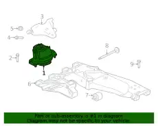 MOTORAUFHANGUNG T4A13048 JAGUAR