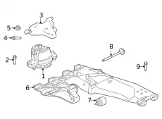 MOTORAUFHANGUNG T4A13048 JAGUAR