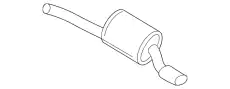 SCHALLDAEMPFER, AUSPUFF NJD6784AB JAGUAR