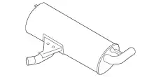 SCHALLDAEMPFER, AUSPUFF J9C10200 JAGUAR