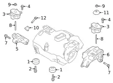 SCHRAUBE UND SCHEIBE J9D1114 JAGUAR