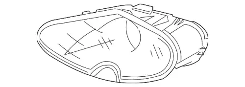 Стекло фары JAGUAR C2N2468