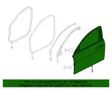 Дверь передняя правая J9C2731 JAGUAR