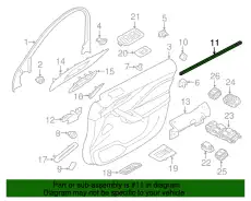 Уплотнитель двери JAGUAR T4A13682