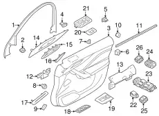 Уплотнитель двери JAGUAR T4A13682