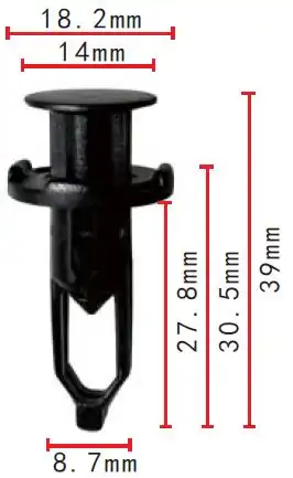 Пистон (клипса) Toyota бампера Autokrep AK1113712